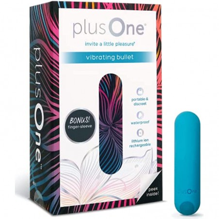 6k Vibrating Bullet with Finger Sleeve, Personal Massager for Women, 10 Vibration Settings, Teal