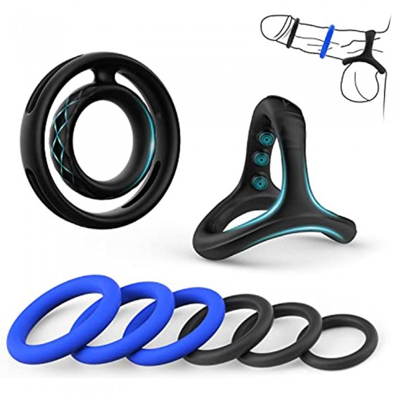 Penis Rings Set with 8...