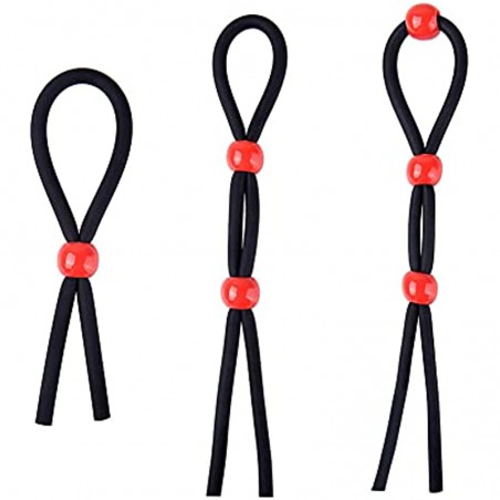Utimi Adjustable Cock Ring Set Love Rings Basic Penis Ring Sex Toys, 3 Pcs