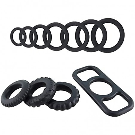 Silicone Cock Rings Penis Ring, Ultra Soft Stretchy Cock Ring Penis Enlargers Erect Support Long Lasting Stronger Rings Erection Enhancing Sex Toy for Men