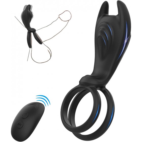 Vibrating Penis Ring with...
