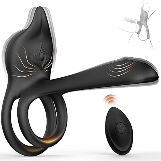 Vibrating Cock Ring, 3 in 1...