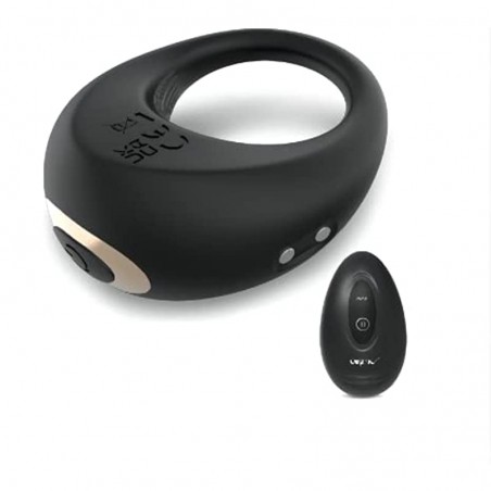 Penis Ring Remote Control Sex Toys, Eupher Vibrating Cock Rings Rechargable for Men Erection Sex with 10 Vibrations, Silicone Male Sex Toy for Couple Play