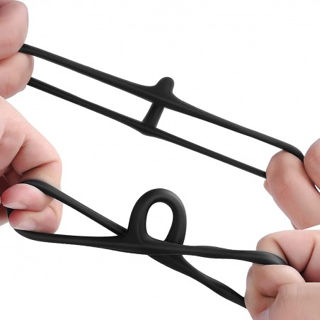 Roll Over Image to Zoom in Silicone Penis Ring for Men, Ultra Soft Stretchy Cock Ring, Sex Toy for Men，4 Different Sizes Cock Rings for Erection Enhancing (1)