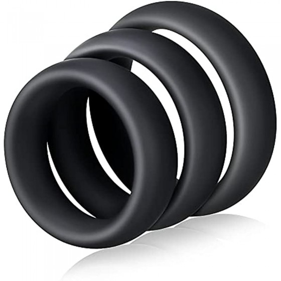 Silicone Cock Rings Set,...