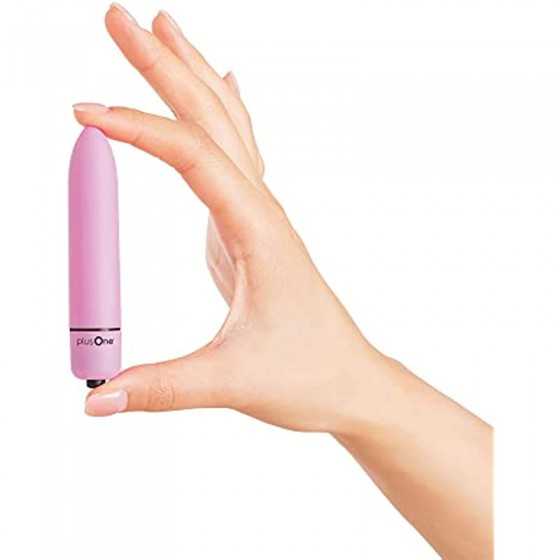 plusOne Travel Vibrating Bullet, Mini Body Massager,Lavender