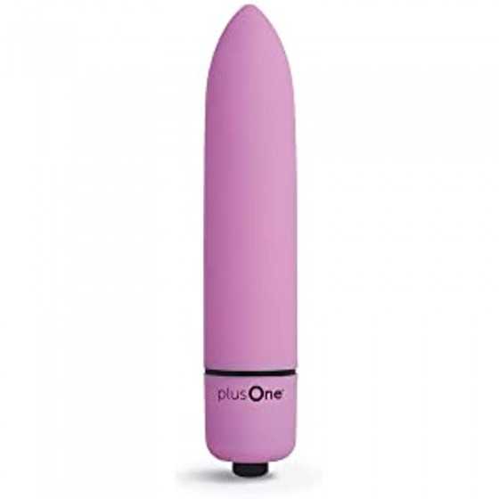 plusOne Travel Vibrating Bullet, Mini Body Massager,Lavender
