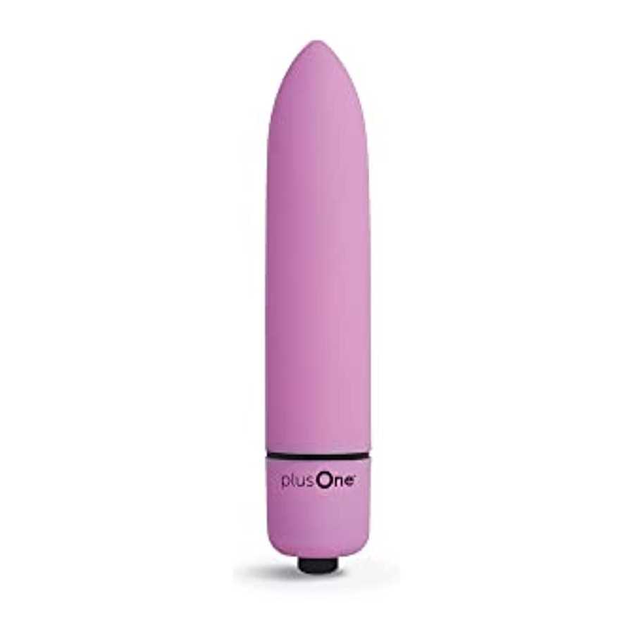 plusOne Travel Vibrating Bullet, Mini Body Massager,Lavender