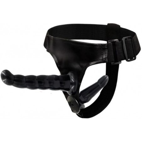 Multi Speed Double Penis Vibrators Realistic Soft Strapon Dildos Lesbian Sex Toys for Women Vibrating Harness Belt Panties