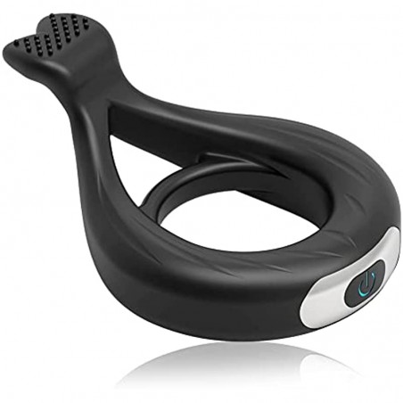 Silicone Vibrating Cock Ring 10 Vibration Modes Penis Ring Testicles Stimulates Waterproof Rechargeable Erection Pleasure Enhancing Male Masturbation Sex Factory