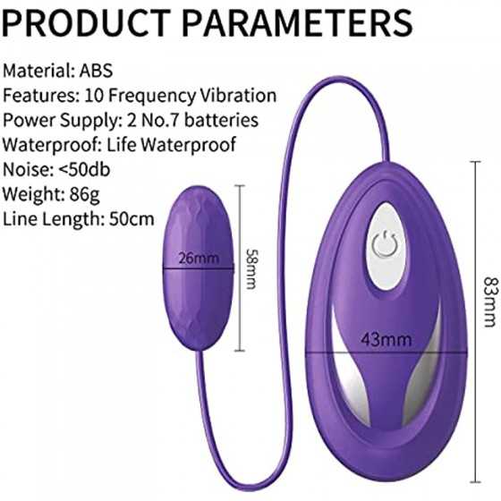 Bullet Vibrator with Mouse Remote Control for G-Spot Stimulation,Wire Vibrating Eggs,Wearable Love Balls with Multi Vibration Pa