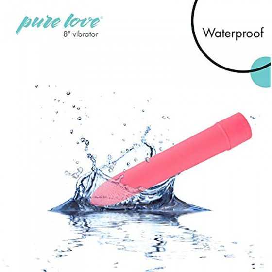 Pure Love 7 Inch Vibrator, Pink Color, Waterproof with Speed Dial Control, Adult Sex Toy, Classic Sex Toy,