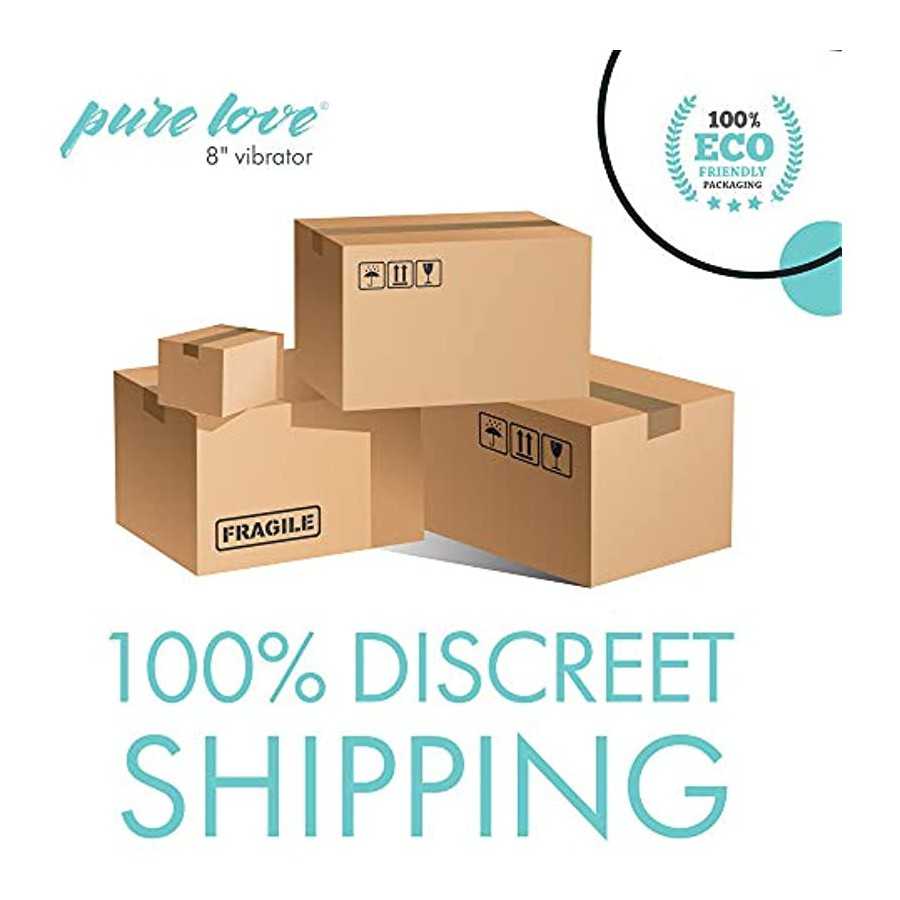 Pure Love 7 Inch Vibrator, Pink Color, Waterproof with Speed Dial Control, Adult Sex Toy, Classic Sex Toy,