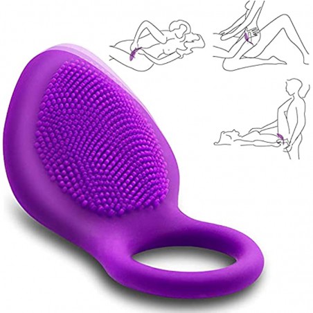 KHDAIEQ Pennis Rings for Men Erection Sex,10-Speed Penis Ring Vibrator Silicone Waterproof Rechargeable Vibrant Sex Toys for Men Vibrating Ball Vibrators