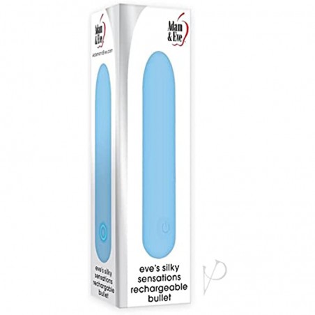 6k Eve's Silky Sensations Silicone Rechargeable Bullet - Blue