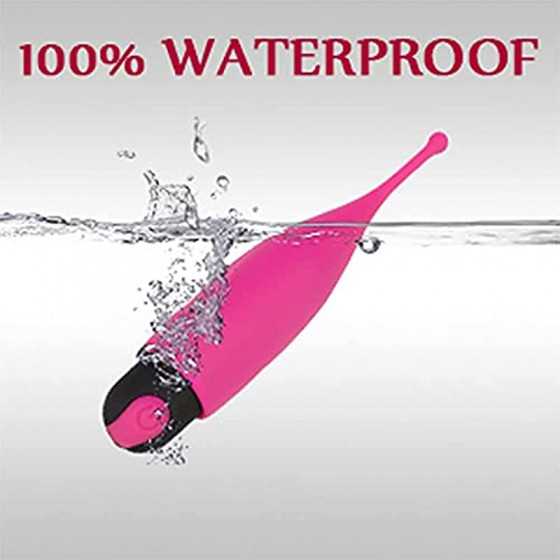 High Frequency G spot Clitoral Bullet Vibrator Soft Head Clit Stimulator for Quick Orgasm Nipples Vaginal Stimulation Waterproof