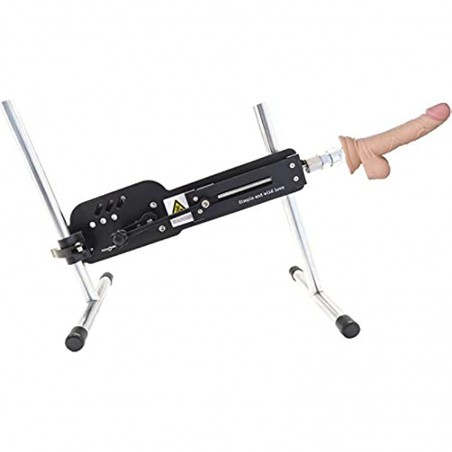 Multi-Speed Thrusting Machine Suit with Attachments, Variety of Accessories Replaceable (A5 Black)