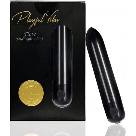 Bullet Massager  Adult Toy - Premium and Rechargeable Lipstick Size Vibrator - Waterproof in Vibrant Colors (Rose)