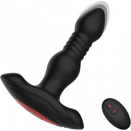 Prostate Massager Anal Vibrator with 10 Vibration Modes 3 Thrusting Speed, Adorime Butt Stimulator Plug for Male and Women Advanced Players Adult Sex Toy