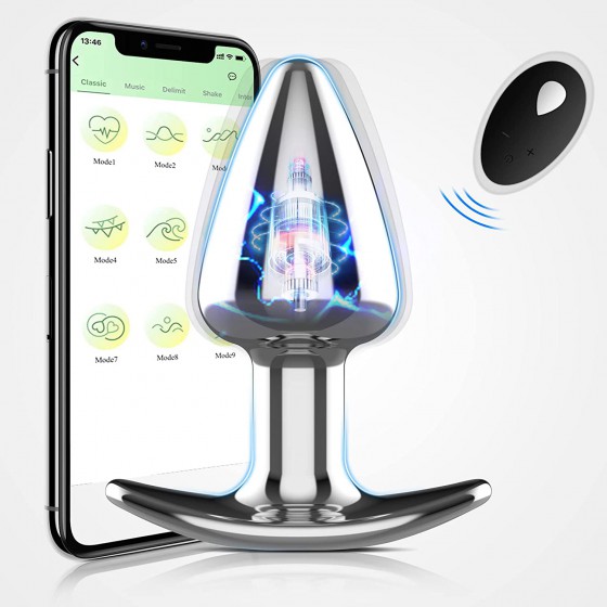 DANKIS Vibrating Butt Plug,...