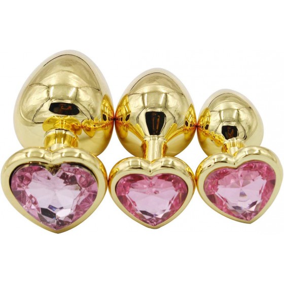 3Pcs Set Luxury Metal Butt...