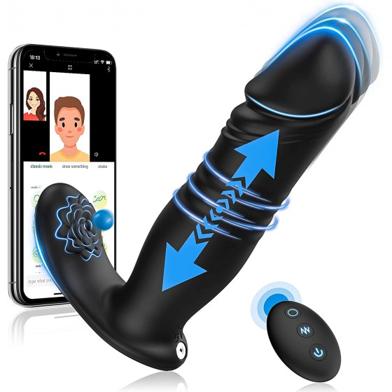 Thrusting Anal Vibrator Sex...