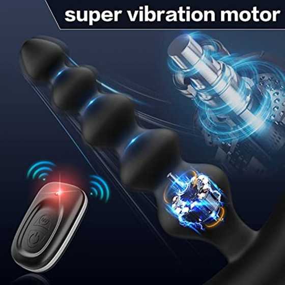 Vibrating Anal Plug, Dovelo Prostate Massager Anal Strong Vibrator 16 Vibration Modes Anal Sex Toy with Remote Control, Vibratin