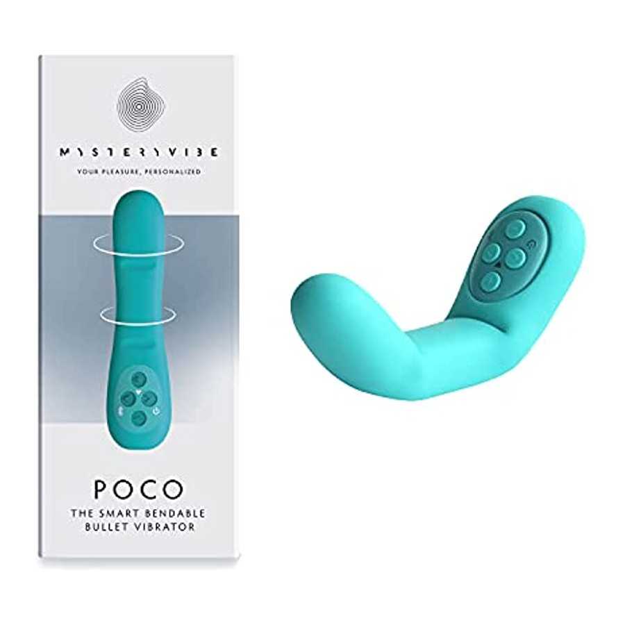 MysteryVibe Poco, The Targeted G-Spot Vibrator That Fits in Your Palm, Bendable Stimulator, 8 Preset Vibes, 16 Intensities, Part