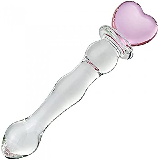  Glass Dildo Butt Plug,...