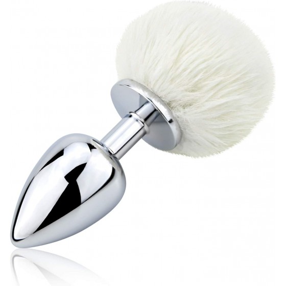 Bunny Tail Anal Plug, Metal...