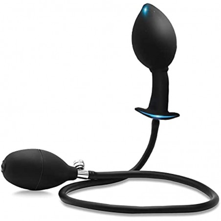Silicone Expand Inflatable Anal Plug，Body-Safe Silicone Anal Balloon Pump with Quick Release Valve Stretch Anal Sex Toys for Beginners and Advanced Users