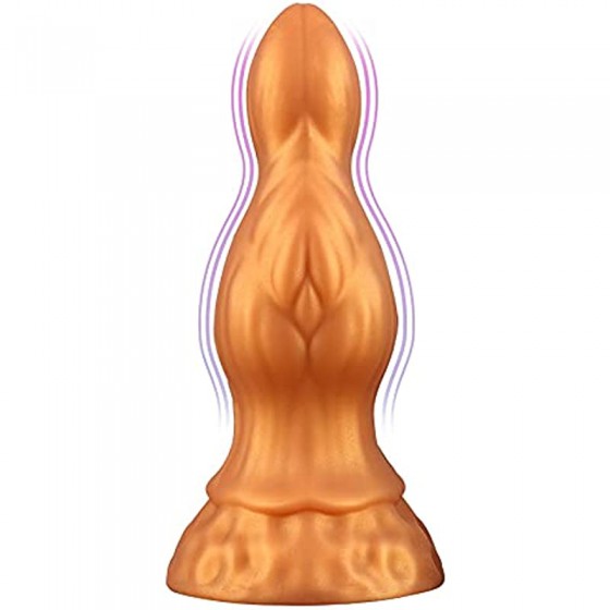 Anal Plugs Stimulator Adult Sex Toys with Strong Suction Cup for Hands-Free Play, Liquid Silicone Butt Plug Realistic Dildo Vaginal Prostate Massage Stimulation for Beginners Advanced Players