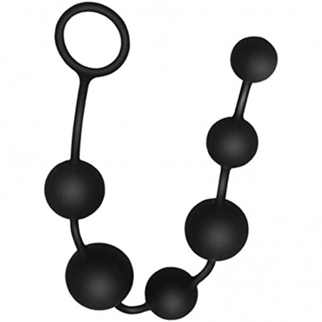 ERUN Anal Beads Butt Plug with Silicone Anal Bead Anal Sex Toys with Safe Pull Ring for Men/Women 100% Silicone with Gradual Size Increase & Safe Pull Ring - Easy to Clean Anal Toys