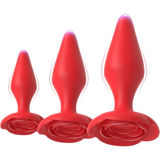 Anal Butt Plug Rose Sex Toy...