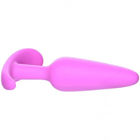 Doc Johnson Mood - Naughty 1 - Silicone Anal Plug - Small - 3.3 in. Long and 0.8 in. Wide - Tapered Base for Comfort Between The