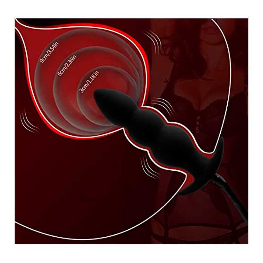 Silicone Expand Inflatable Anal Plug,Body-Safe Medical Grade Waterproof Butt Sex Toy, Anal Plug Sex Toy, Stretch Anal with Quick