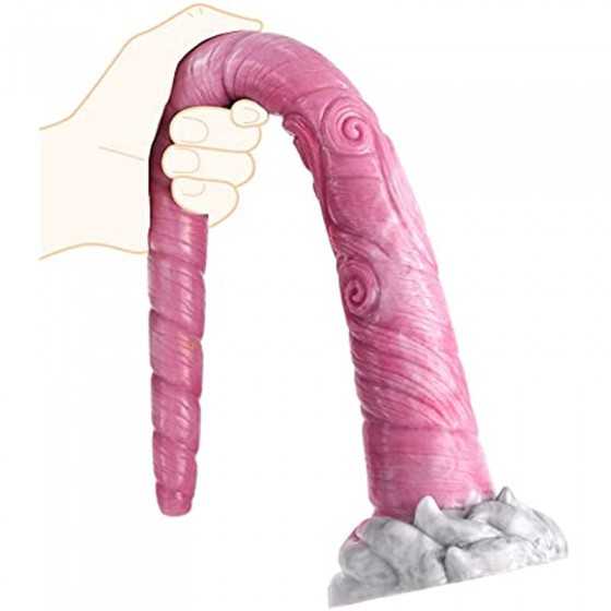 Long G Spot Dildo Liquid Silicone Anal Butt Plug Suction Cup Prostate Massage Flexible Anal Sex Toys for Women Men Sex Factory (
