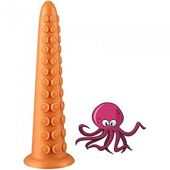 Anal Plug Sex Toys, Octopus Butt Plug G-spot Orgasm Masturbator with Octopus Shape Thread Circle Design&Strong Suction Cup Anal 
