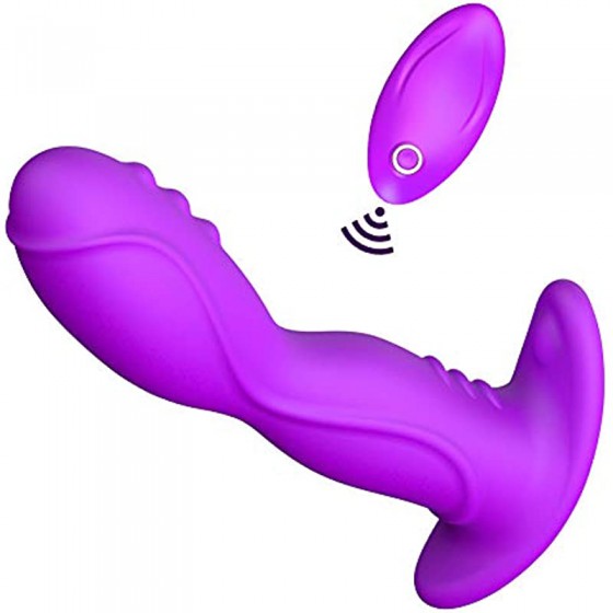 WD2819 Anal Vibrator Prostate Anal Plug,Silicone Rechargeable Butt Plug Vibrating with 8 Vibration Modes Adult Sex Toys for Men, Anal Toy Male Sex Toys for Women and Couples, 1.0 Count