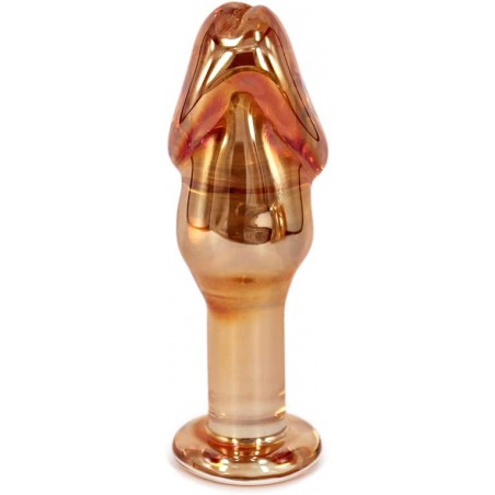Eastern Delights Glass Pleasure Penis  Dildo, Anal Sex Toy Butt Plugs (S)