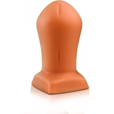 Ultra Soft Anal Plug, Liquid Silicone Butt Plug with Strong Suction Cup Base, G-spot Stimulation Vaginal Massage Prostate Masturbation for Women and Men (Large)