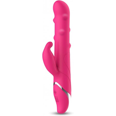 Vibrator Sex Toy Inflatable Butt Plug Rechargeable Silicone Vibrating Massager with 7 Vibrating&Expand Modes for Vagina Anus Expansion 7.36 Ounce