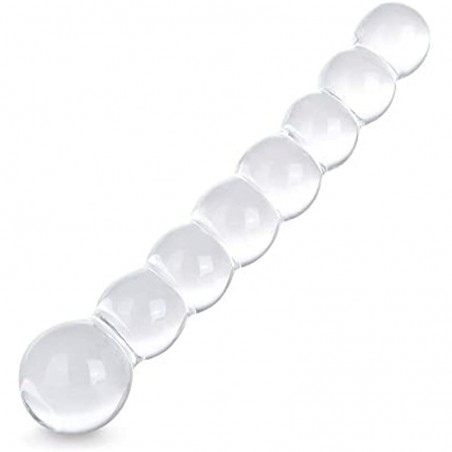 Glass Dildo, Crystal G Spot Stimulation Pleasure  Penis Anal Sex Toys for Couple Women Romi