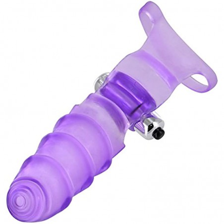 Frisky Double Finger Banger Vibrating G-spot Glove, Assorted (AE593)