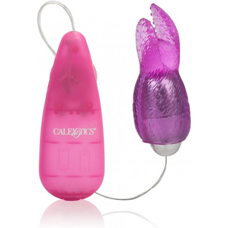  Pocket Exotics Bunny Bullet - Vibrator with Rabbit Tickler - Sex Toys for Couples - Adult Vibe Egg Massager - Pink