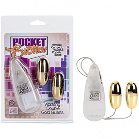  Exotics Pocket Exotic Vibrating Double Gold Bullets