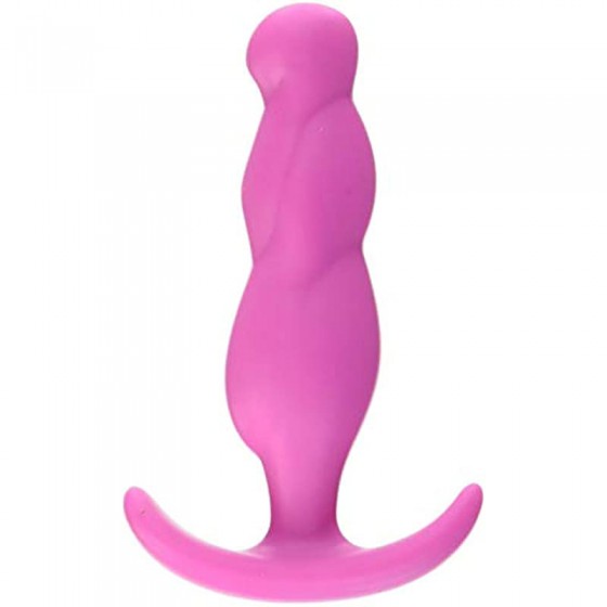Doc Johnson Mood - Naughty 3 - Silicone Anal Plug - Medium - 3.9 in. Long and 1 in. Wide - Tapered Base for Comfort Between The 