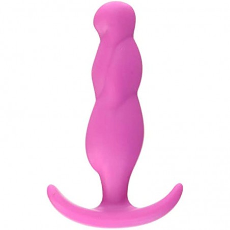 Doc Johnson Mood - Naughty 3 - Silicone Anal Plug - Medium - 3.9 in. Long and 1 in. Wide - Tapered Base for Comfort Between The 