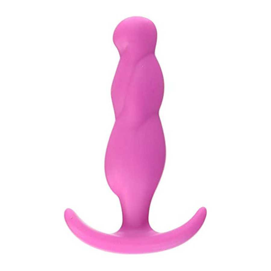 Doc Johnson Mood - Naughty 3 - Silicone Anal Plug - Medium - 3.9 in. Long and 1 in. Wide - Tapered Base for Comfort Between The 