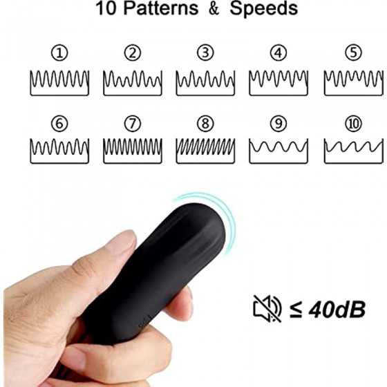 Bullet Vibrator, Nipple Clitorals Stimulator, USB Rechargeable, Wterproof, Quiet, Mini Sex Toys for Travel